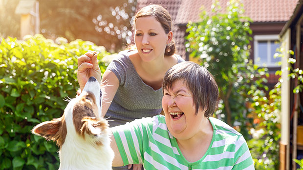 Beispiel für Soziales Engagement bei der Lebenshilfe Göppingen: Seniorenbetreuung